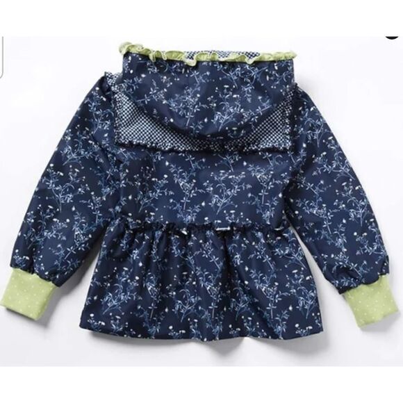 NewMatilda Jane Girls Blue Hooded Jacket Size 16 Floral Enchanted Garden - Picture 3 of 15